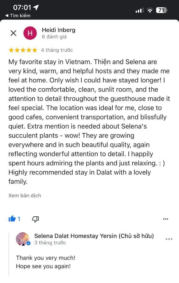 Selena Dalat Homestay Kültér fotó